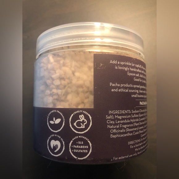 New RARE Pacha French Lavender mineral soak and Retinol Hydrogel spa mask set - Picture 3 of 6